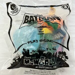 McDonald's Aquaman Toy with Orange and Green